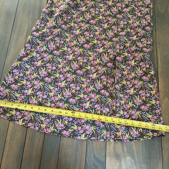 MELLODAY Green Floral Maxi Dress Flutter Sleeves - Size Large (K9) - Picture 9 of 9